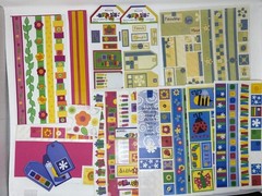 Pebbles Lot 15 Sticker Sheets 12″ Border Tags Samplers Baby Boy Girl Bees Snow
