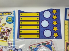 School Deluxe Die Cuts Lot Kids Classroom Bright Retro Amscan Photo Frames