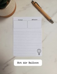 Journal Gratitude and Affirmation Sticker Sheet With Blank Lines | 5″ x 7″