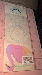 Vintage Mrs Grossmans Stickers Pearl Opal Swans Jumbo Stickers New 4 In Pack