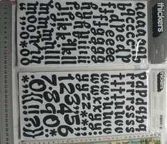 LAX Glitter BLACK – 155 Thicker Sticker Foam Lower Case 19-37mmH&6-28mmW L4LF