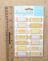 Daisy Hill Dimensional Word Tag Stickers