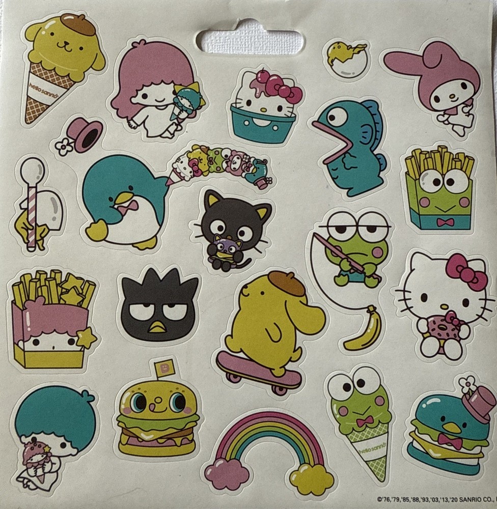 FRIEND’S OF HELLO KITTY (#2) Stickers(20pcs)Sanrio•Cartoon •Frogs•Card Making•