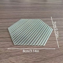 Geometric hexagon diagonal lines metal craft die cut cutting dies