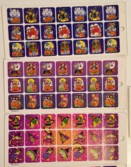 Vtg Halloween Sticker Sheet Lot Hallmark Amscan AGC