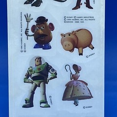 Vintage 1995 Disney toy story 1 Sticker Pack Of 4 Sheets Party Express