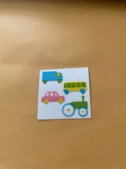 Vintage 1980s Great Seven Fuzzy Vehicle Stickers