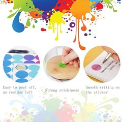 3360PCS Colored Dot Stickers Round Coding Labels, 12 Color Polka Circle Label…