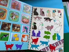 Lisa Frank Vintage 80s 90s Collectors Album 1982 Spiral Sticker Book Used As Is