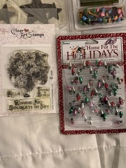 Scrapbooking Craft Lot Of Embellishments NEW Stickers, Brads, Misc Mixed Lot
