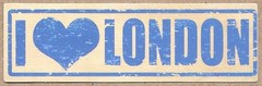 London Sticker Die Cut I Love UK Travel Souvenir Rustic Decal