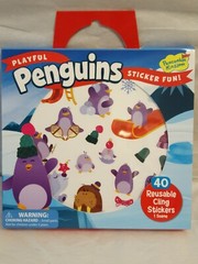 Mindware Penguins Stickers 40 Count With Fold Out Winter Scene