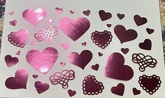 450+ Super Fun Heart Die Cuts Mixed Pink Pack Valentines Embellishment/Ephemera