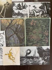 Dark Academia Vintage Ephemera Lot Macabre Book Journal Art Gothic Witch Fantasy