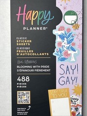 Happy Planner 488 Sticker book 30 Sheets Blooming With Pride Gay Love Floral