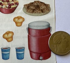 KITCHEN FOOD Stickers(19pc) Creative Memories•Cake •Coffee•Salad•Card Making•