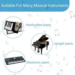 88-Key Colorful Piano Sticker Set for Beginners with Lighted Keys