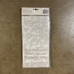 American Crafts Thickers Foam Phrase Stickers, Gold Dream – 3 Pack