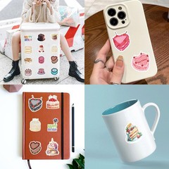 120 Pcs Happy Birthday Stickers Pack for Kids Adults Teens, Candy Cake Balloons