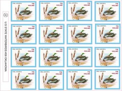 OKLAHOMA STATE WATERBIRD – THE MALLARD – 12 PER SHEET