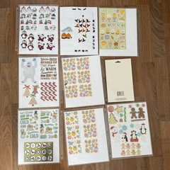 LOT VINTAGE STICKERS AGC Disney Hobby Lobby Peanuts Easter