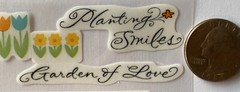 GARDEN OF LOVE Vellum Sticker(24pc)Creative Touch•Bloom•Flowers•Green Thumb•Grow