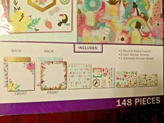 New STICKO TRENDY PASTEL Binder Stickers 148 Pieces Mega Kit Flamingo Alphabet