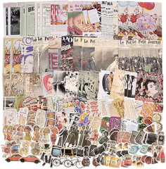 200Pcs Vintage Junk Journal Supplies, Scrapbook Supplies Scrapbooking Journaling