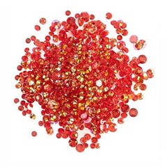 Buttons Galore Crystalz Set BRIGHT COLORS – AB Rhinestones for Crafts