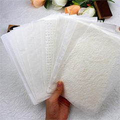 20 Sheets Scrapbook Paper A5 Size Textured Papers, White Mulberry Art Paper Craf