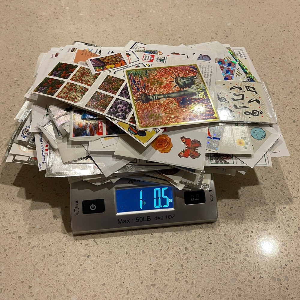 Huge Lot – Over 1 pound of Stickers – Crafting – Scrapbook – Variety – S3