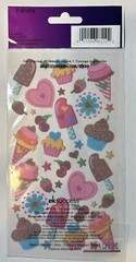 Sticko 39pc Tasty Treats Stickers Ice Cream Hearts Scrapbooking Journaling
