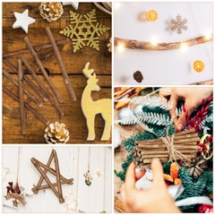 50 Pcs Wooden Sticks for Crafts Branches Craft Log Sticks Rustic Home Decors New