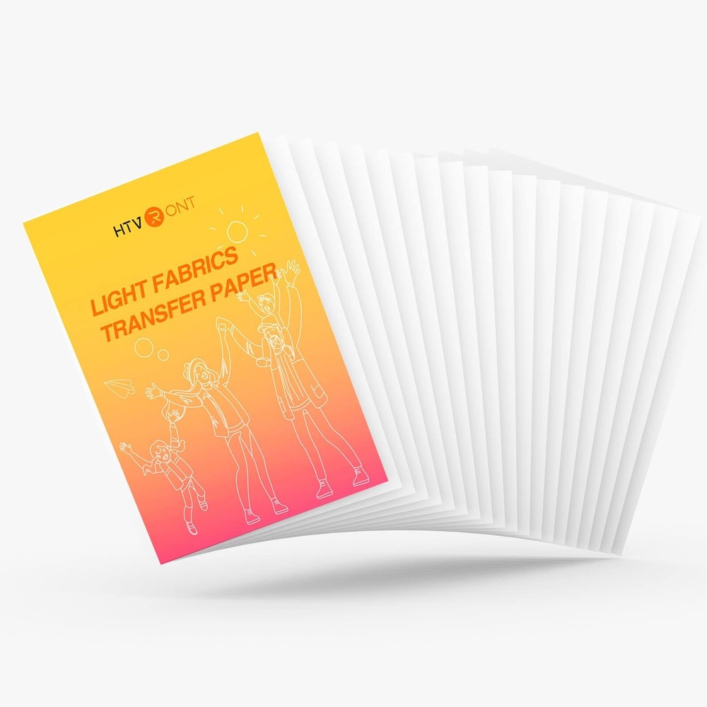 HTVRONT Printable Heat Transfer Vinyl – 20 Pack Heat Transfer Paper for T Shi…