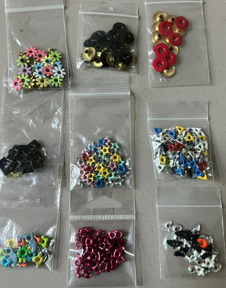 Decorative Eyelets various styles and colors YOU PICK