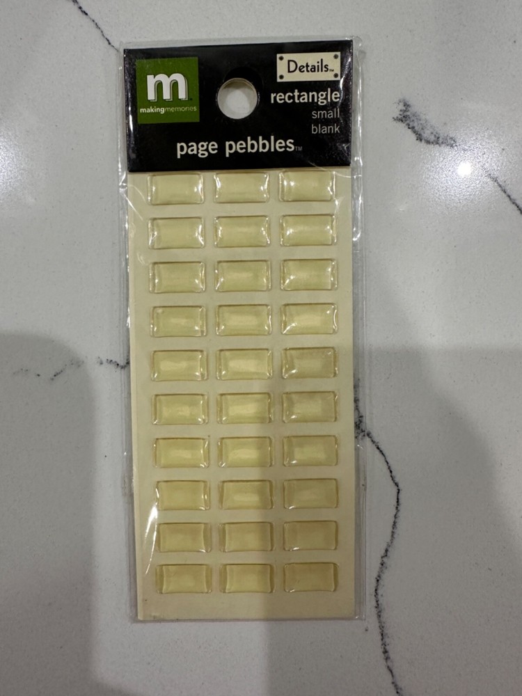 Making Memories Page Pebbles Rectangle Small Blank Item#22746 Scrapbooking Craft