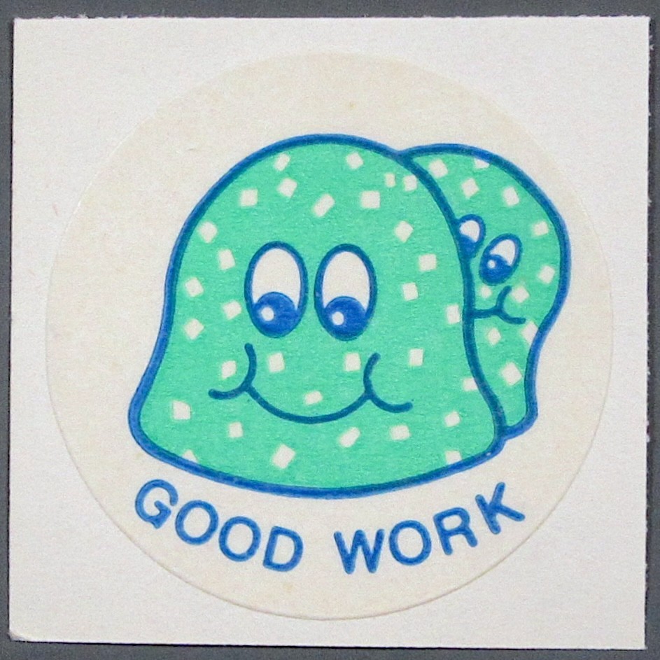 CTP 1977 Scratch and Sniff Sticker SPEARMINT