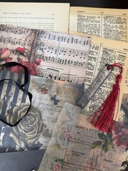Gothic Junk Journal Kit with Journal Ephemera Bundle Vintage Dark Academia