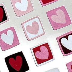 Sticko Valentine Mini Stamps Heart Stickers Scrapbooking Journals Planners Cards