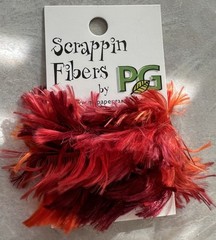 Scrapin Fibers By Paper Garden Scrapbooking Junk Journal Fibers Red Brown