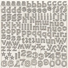 Jenni Bowlin, Alphabet Stickers, Cardstock Alpha Stickers, Black Ledger, Lower