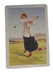 Man Woman Golfers from 1900s Cards for Junk Journal Scrapbooking Crafts