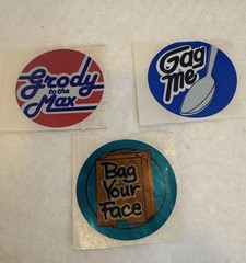 Vintage 80s Stickers Sandylion Chrome Foil Valley Girl Lot Approx 2”x2”