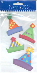 Party Hats Birthday Kids New Years Paper Bliss Stickers Scrapbook
