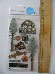 Recollections Stickers PACIFIC NORTHWEST 12 Pieces NIP