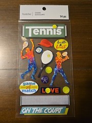 Recollections TENNIS ON THE COURT Scrapbooking Stickers