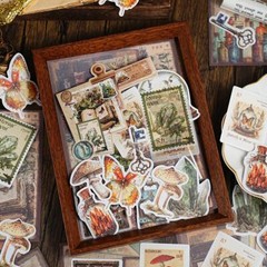 25Pcs Vintage Paper Stickers Pack Scrapbook Supplies Junk Journal Planner Kit