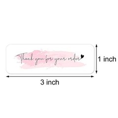 1inch x 3inch Thank You for Your Order 1 Roll Thank you for your order