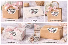 200 Beautiful Things Inside Stickers 1.5”x1” Packaging Labels Small Business