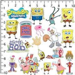 SPONGEBOB SQUAREPANTS VARIETY DIE CUT VINYL 50 CT STICKER PACK